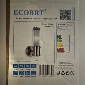 New - Ecobrt wall light